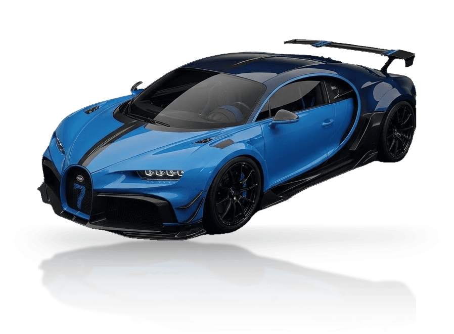 Illustration of a Bugatti Chiron (Venuum Widebody).