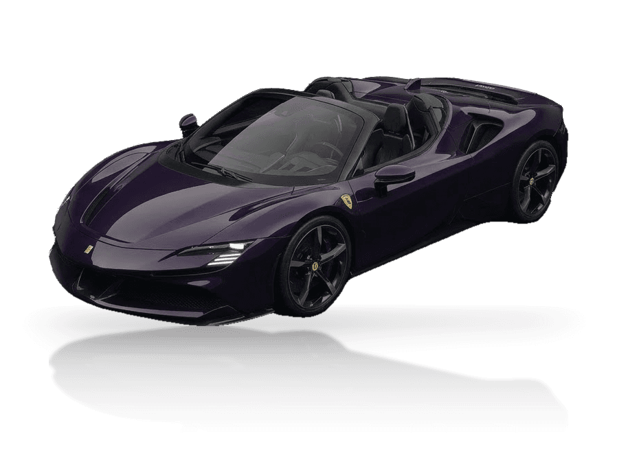 Illustration of a Ferrari SF90 Spider.