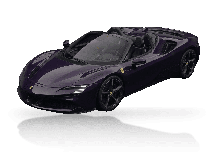 Illustration of a Ferrari SF90 Spider.