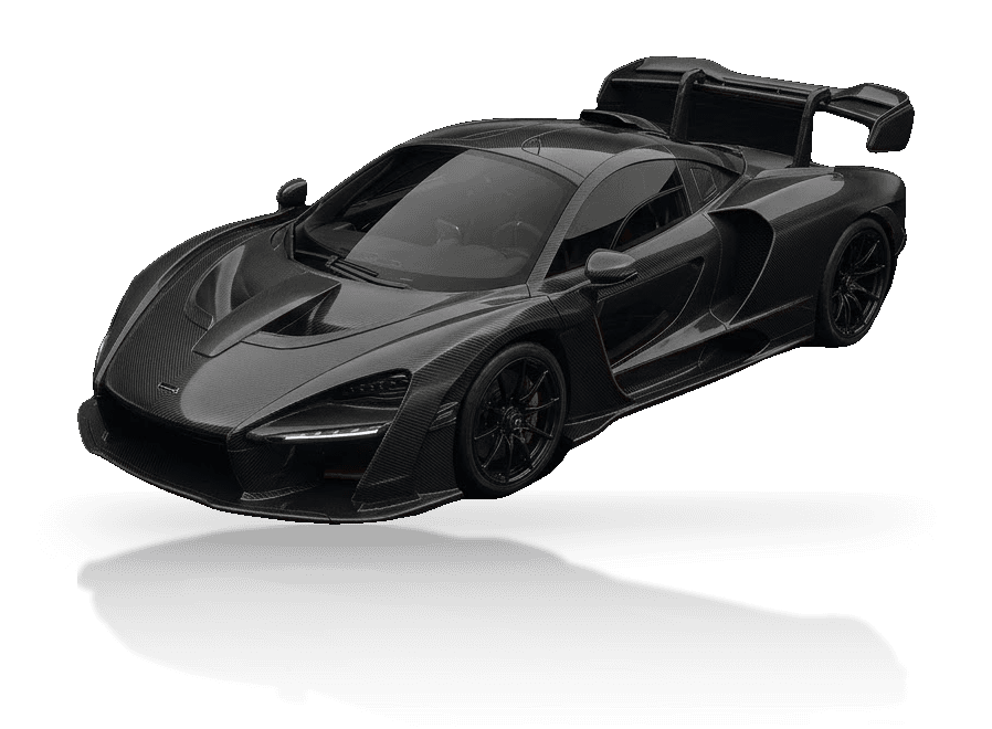 Illustration of a McLaren Senna (MSO Carbon Edition).