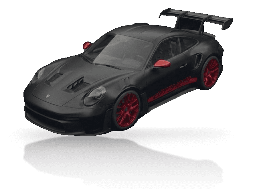 Illustration of a Porsche 911 GT3 RS (Weissach).